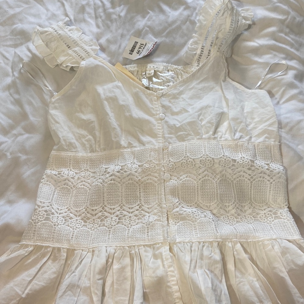 Crochet white top